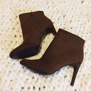 Forever 21 Suede Bootie Heels